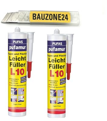 Pufas pufamur Fugen und Flächen Leichtfüller L 10 2 bis 12er Pack: (2 Stück)