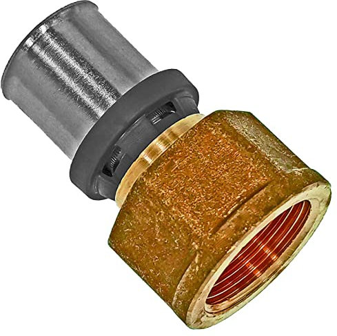 Pressfitting Übergang auf Innengewinde | Verbundrohr 16 x 2,0 20 x 2,0 26 x 3,0 32 x 3,0 mm | 1/2 bis 1 1/4 Zoll IG | TH + U Profil | Wunschgröße auswählen >>> 26 x 3,0 mm auf 3/4 Zoll