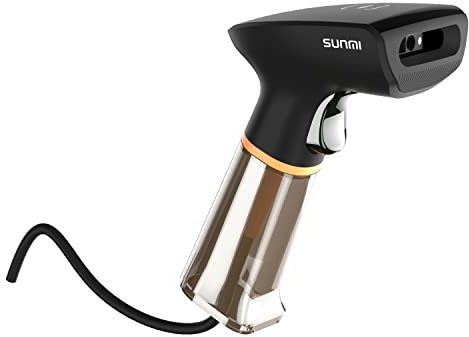 Barcode Scanner USB mit Halterung - Handscanner für Kassensystem kompatibel mit Lynne - Barcode-Reader für Registrierkasse, Lagerlogistik UVM.