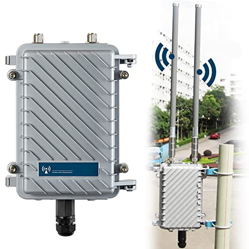 QAZNHODDS 600Mbps 802.11AC 5G Alto Power Outdoor CPE Ap Router WiFi Signal Hotspot Amplificador Repetidor de Largo Alcance de Acceso inalámbrico PoE Punto de Acceso
