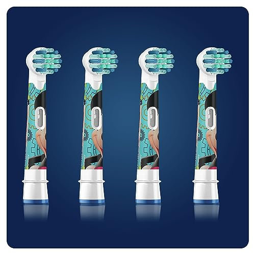 Oral-B Kids Ersatzbürsten für elektrische Zahnbürste, 4 Aufsteckbürsten