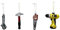 4 Stück Weihnachtsanhänger Werkzeug Glas 10-12 cm Hammer Bohrer Maulschlüssel Säge Weihnachten Christbaumschmuck