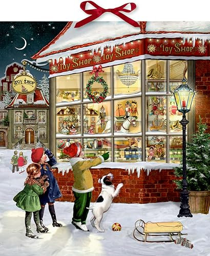 Wandkalender: Vor dem Spielzeugladen