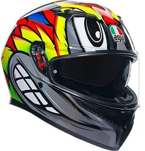 AGV K3 Birdy 2.0 Integralhelm (grau/gelb/rot), L (59)