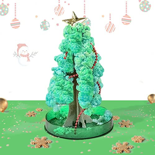Jildouf Arbre de Noël magique en croissance | Arbre en papier fleuri pour planter de l'eau magique, Kit de nouveauté pour enfants, jouets éducatifs amusants et décorations pour arbres