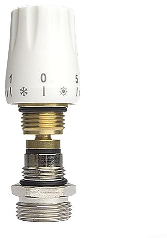 ZYWUOY Ventil für Fußbodenheizung, ABS + Messing, Kugelventil, G1/2xG3/4, Gelb