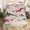 Homemissing Sakura Housse de Couette Japon Fuji Mountain Literie pour Enfants garçon Fille Style Japonais Housse de Couette 140x200cm Aquarelle Vintage Parure de Lit Peinture de Montagne Classique