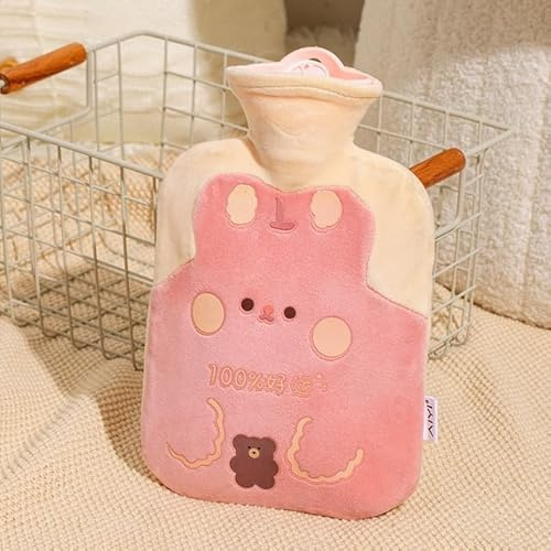 500ml Wärmflasche Tasche für Mädchen Plüsch Schulter Handwärmer Wärmepack Warm Bauch Instant Hot Pack Winter Wasser Heizung Pad