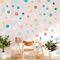 300 PCS Playroom Wall Decals Vinyl Polka Dot Wallpaper Polka Dot Wall Decals Neutral Boho Rainbow Wallpaper for Boy Girls Bedroom, Bathroom, Playroom, Baby Nursery Toddler to Teen DIY Decoration
