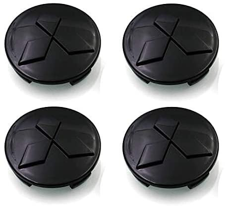 Pack of 4 Hub Caps für Mitsubishi Eclipse Spyder Pajero Sport Endeavor ASX, Car Wheel Centre Caps Alloy Wheel Rim Caps Hub Cap für Wheel Caps, Car Decoration Badge Accessories