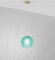 Generico Lustre à suspension avec verre de murano vert d.25 cm à 1 lumière DP295 pour chambre à coucher, salon, salle à manger, chambre, entrée, couloir.
