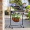 Classic Welcome Planter with Steel Frame, Hanging Sign, 36cm Basket & Liner – Indoor Outdoor Home Garden Plant Pot Decoration for Doorway, Entrance, Patio, Decking, Pathway, Yard – H92 x W46 x D36cm
