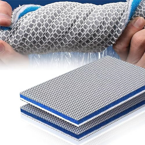 Kujinova 8d Filterwatte Filterschaum für Aquarienfilter, 8d Filterwatte Aquarium, Filtermatte Aquarium, Filterwatte Aquarium Biochemischer Watte Wabenstruktur, Hochwirksam für Wasserreinigung (25X11)