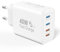 Chargeur USB C 40 W, 4 Ports Chargeur Charge Rapide Multiple USBC Prise Compatible avec iPhone 15 14 13 12 11 Pro Max XS XR X 8 7 6 Plus, iPad, Samsung, Type C Charger Adaptateur