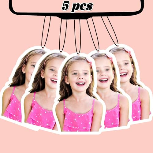 5/10/20/50/100 Stück Personalisiert Auto Lufterfrischer Duftbaum Mit Eigenem Bild/Foto/Text/Logo Doppelseitiger für Auto, Familie, Geschenke (Personalisierte)