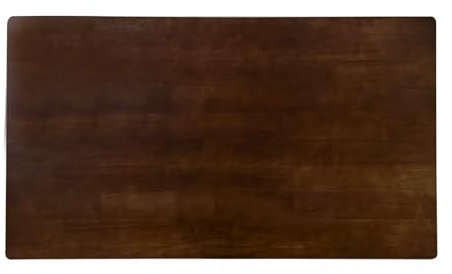 Qlly Square Schreibtischplatte aus Massivholz, All-in-One-Ersatzschreibtischplatte, universelle Arbeitsplatte für Tische und Arbeitsplätze, (Dunkle Walnuss, 100 x 60 cm)