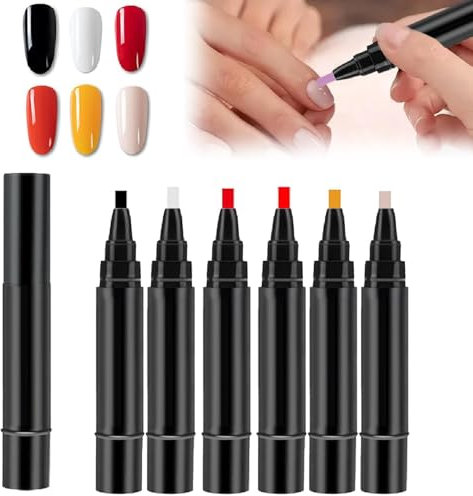 Nail Polish Pens,Nail Pens,3 In 1 Gel Nail Polish Pen, Nail Polish Pen Set,36 Color Nail Polish Gel Pen 8 Ml,One Step Nail Gel Pen,Nail Varnish Nail Tools,for Real Nail,For Girls & Women (A)
