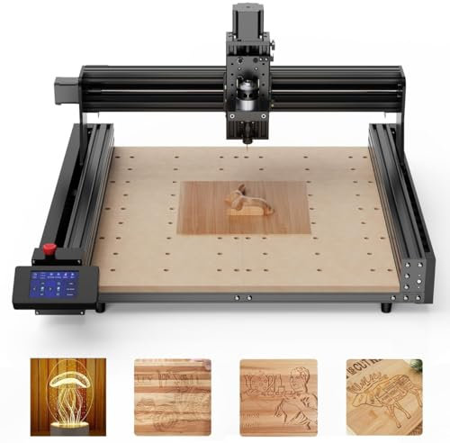 Twotrees TTC 450 CNC 80W Router Machine Máquina CNC de 3 ejes rango de trabajo 460 * 460 * 80mm para grabar, cortar MDF, acrílico, madera maciza, nylon, PCB, tablero de fibra de carbono