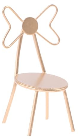 Sosoport Mini Möbelmodell Puppenhaus Puppenbett Miniaturen Puppenhaus Puppenhausmodelle Kleinkindermöbel Miniatur Bastelarbeiten Miniatur Stühle Zum Basteln DIY Stuhl