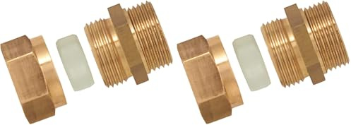 Boutté 3117885 Raccord laiton bague bicône delrin mâle 12x17 Tube Ø12 (Lot de 2)