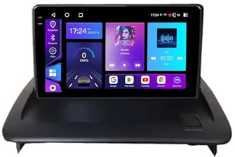 Car Stereo Carplay Radio de Coche para Volvo C30 S40 V50 C70 2004-2012 HD Pantalla Táctil+Llamadas Manos Libres Bluetooth+WiFi, Navegador GPS/Mandos Volantes, 4 Nuclear 1G+16G