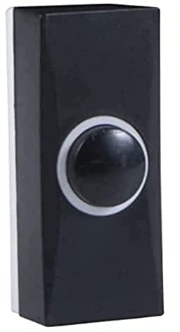 Byron 7900 Universal Wired Bell Push, Black, 2 Wire