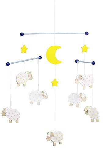 Mobile Schafe aus Holz