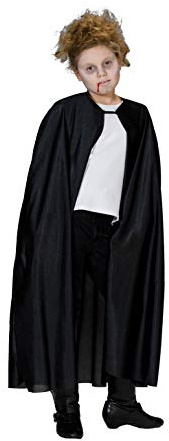Rubie's Halloween Kinder Kostüm Vampir Cape extra lang ohne Kragen Gr. 128