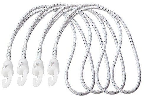 Sprenger Zeising (Spanngummi) mit Gummischlaufe und Haken – 4er Pack – 350 mm