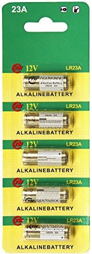 McPower Batterie A23, 12V | Alkaline | 5er-Blister | 28x10 mm | geeignet für Funkfernbedienungen, Garagentoröffner, Türklingeln u.v.m.