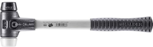 SIMPLEX-Schonhammer, Gummikomposition/Superplastik; mit verstärktem Tempergussgehäuse und Fiberglasstiel | D=30 mm | 3727.030
