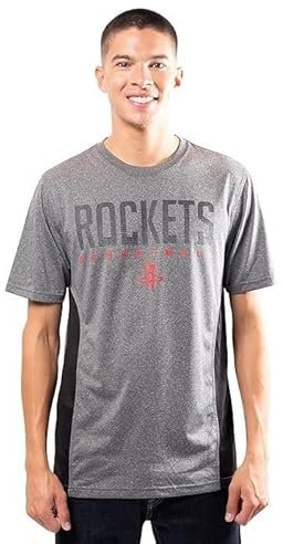 Ultra Game Men's Short Sleeve Ultra Game NBA Men s Active Tee Shirt, Charcoal Heather, L UK