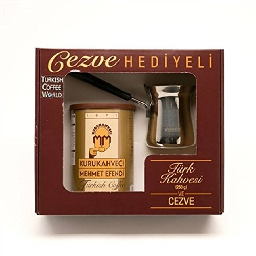 Kurukkahveci Mehmed Efendi 250g Türkischer Kaffee mit Cezve Kännchen
