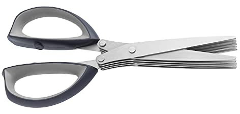 BergHOFF 1106253 Stainless Steel 5 blade Herb Scissors with Brush
