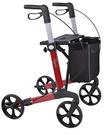 Rehasense Leichtgewicht Rollator Router weinrot Größe M