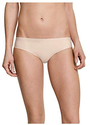 Schiesser Damen Slip Invisible Cotton 2er Pack, Größe:44, Farbe:Nude (410)