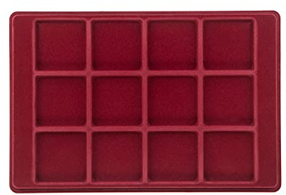 MC.Sammler Münzentableau Münztableau mit Schutzdeckel für 12 Münzen - 63mm x 63mm - Münzkoffer - Münzkassette - Verschiedene Varianten zur Auswahl | 63mm x 63mm, Münzkoffer, Münzkassette, Verschiedene Varianten zur Auswahl