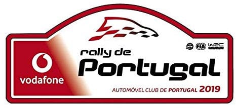 PEGATINEA Aufkleber für Nummernschild Fia WRC Rally DE Portugal 2019 Aufkleber Vinyl PR331