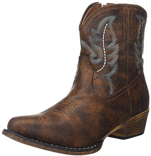 Roper - Stivali Western da donna, Marrone (Pelle cognac), 37.5 EU