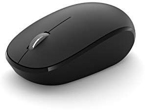 Microsoft Bluetooth Mouse - Black. Comfortable design, Right/Left Hand Use, 4-Way Scroll Wheel, Wireless Bluetooth Mouse for PC/Laptop/Desktop, works with for Mac/Windows Computers
