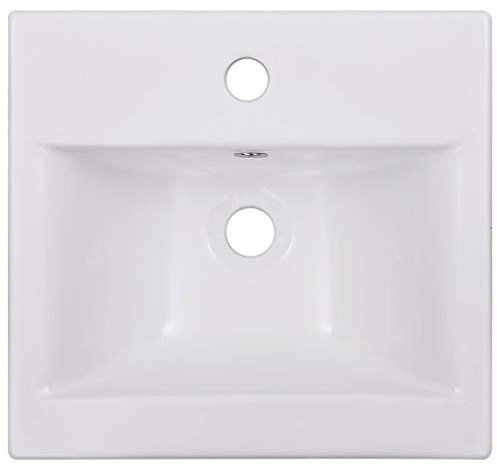 Tidyard Lavabo da Incasso 42x39x18 cm in Ceramica Bianco