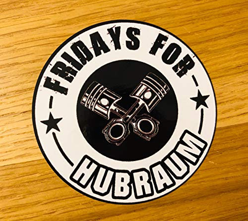 Fridays for HUBRAUM Aufkleber Sticker Greta Umwelt Plakette CO2 Fun Diesel Mi385