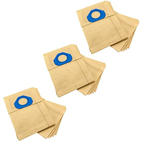 vhbw 30x bolsa compatible con Nilfisk 70GA, 84GS, GA70, GA-70, GM80, GM-80, GM90, GM-90, GS80, GS-80 aspiradora - papel, color arena
