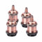 ORION LIGHTSTYLE E27 Vintage Lampenfassung kupfer 4 Stück Lampensockel Deckenfassung Sockel für Hängeleucht Adapter
