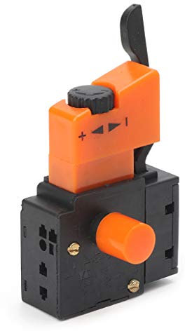 Gereiny AC 250V/4A FA2-4/1BEK Einstellbarer Geschwindigkeitsschalter für Bohrmaschine Schwarz Mix Orange