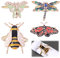 4 Stück Schmetterling Serviettenringe, Insekten-Serviettenring, Libelle Aus Emaille - Für Abendessen, Hochzeitsempfang, Hoteltischdekoration
