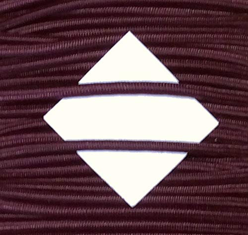 3 m elastische Kordel/Gummikordel dunkelrot 3 mm