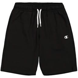 Champion Jungen Legacy Basics B - Bermuda Shorts, Schwarz, 13-14 Jahre EU