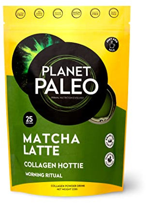 Pure Collagen - Matcha Latte (225g, 25 Servings) | Nutritious, Protein-Rich Coffee Alternative | Rich in Antioxidants & Amino Acids | Enhance Energy, Focus and Mood