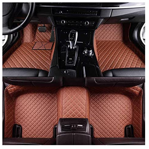 BUIEX Floor Mat Compatible With Citr-oen DS DS3 DS4 DS5 DS6 DS7 DS4S DS5LS Compatible With Do-dge Journey Auto Floor Mats (Color : Complete brown)